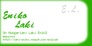 eniko laki business card